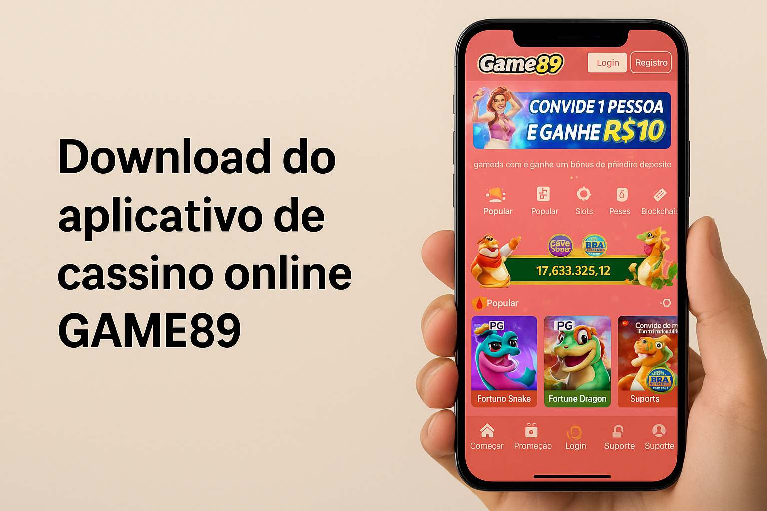 Baixar o GAME89 Cassino App